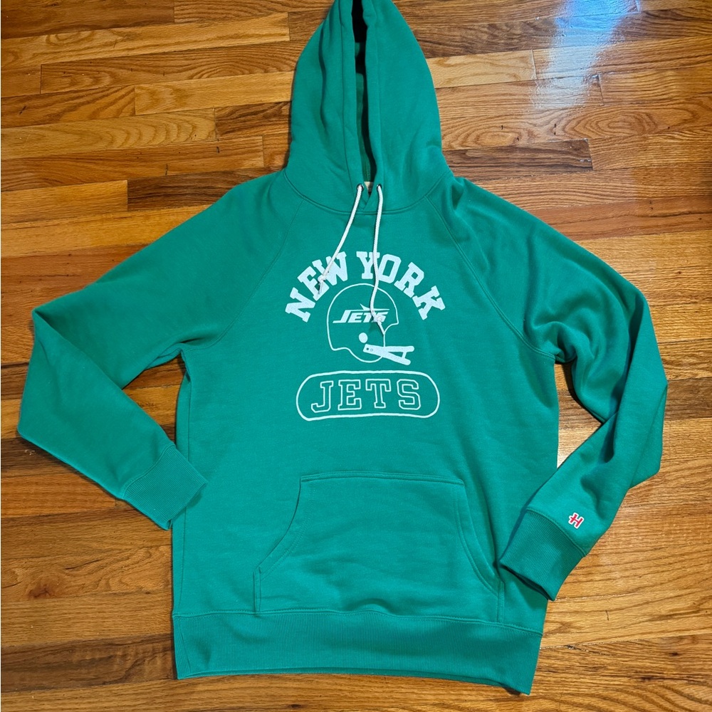 Homage New York Jets Throwback Helmet Hoodie Men's Medium